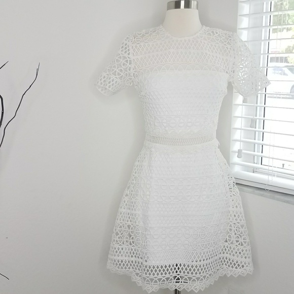 KARINA GRIMALDI Vincent Crochet Mini Dress XS. - Picture 2 of 4